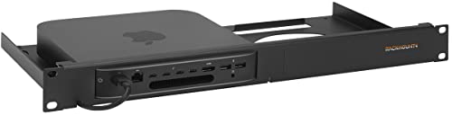 Rackmount.IT RM-AP-T1 Rackmount Kit für Apple Mac mini schwarz von R RACKMOUNT·IT