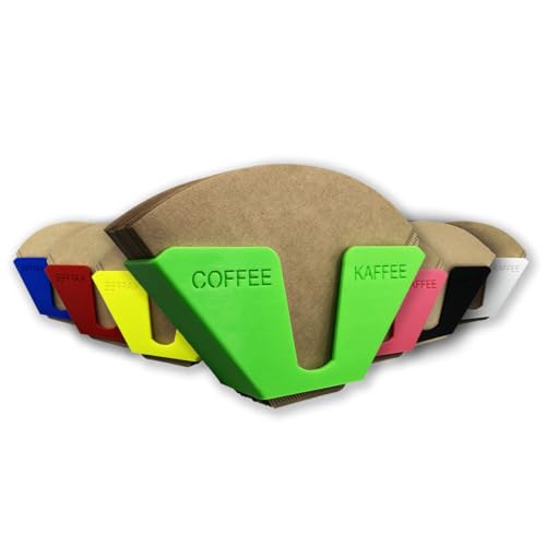 R-Satz Shop Kaffeefilterhalter Ständer für Kaffeefilter Aufbewahrung Wandhalter Papierfilter (Grün) von R-Satz Shop