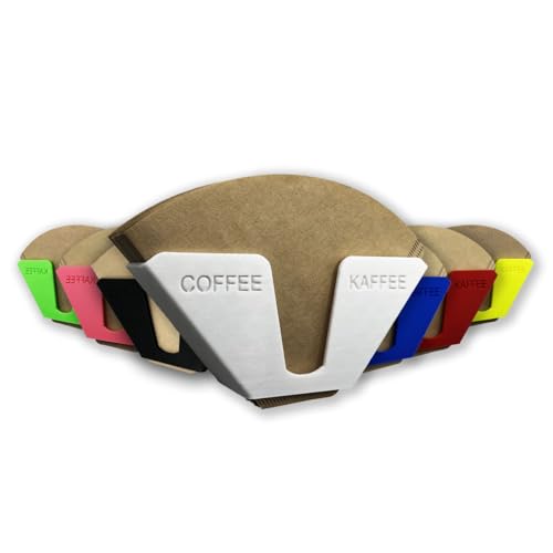 R-Satz Shop Kaffeefilterhalter Ständer für Kaffeefilter Aufbewahrung Wandhalter Papierfilter (Weiß) von R-Satz Shop