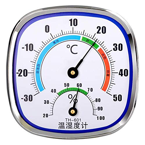 R-WEICHONG Analoges Thermometer Hygrometer Innen-Außen-Feuchtigkeitsmonitor von R-WEICHONG