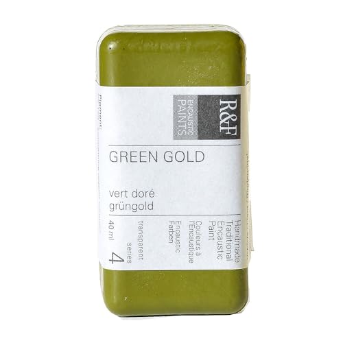 R&F Encaustic 40ml cake, Green Gold von R&F