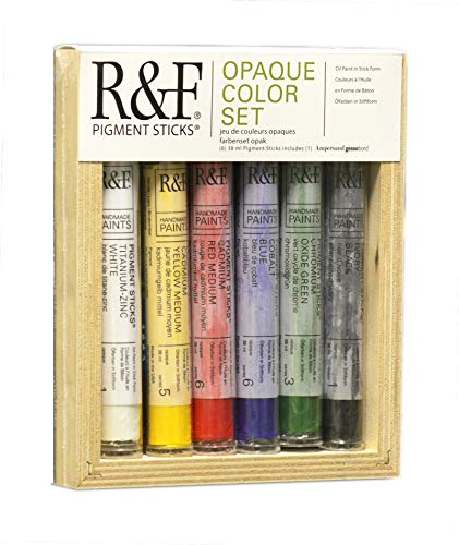 R&F Handmade Paints Pigment Sticks, Opaque Colors, Set Of 6 by R&F Handmade Paints von R&F