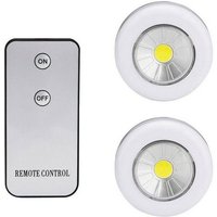 2er Set Cob Strahler Fernbedienung Led Licht Schranklampe Mit Fernbedienung von R & G