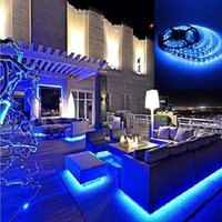 300 Led Smd 5050 Flexibles Streifenlicht 5m Selbstklebendes Blaues Licht Ip65 14,4w/mt von R & G