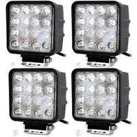 4x Zusatzscheinwerfer Deep Lights Offroad Auto 12v Quadratisch 16 Led 6000k 48w 4x Zusatzscheinwerfer Deep Lights Offroad Auto 12v Quadratisch 16 Led 6000k 48w von R & G