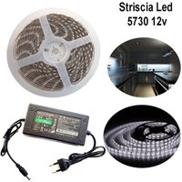 5730led-Streifen,5m,selbstklebend,ip65,stromversorgung12v,5a,kaltweiß,12w/m von R & G