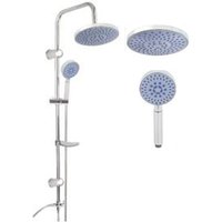 Chrom-Duschsäule Mit Gleitstange, Festem Duschkopf, 2135 Schiebe- Und Abnehmbare Handbrause Chrom-Duschsäule Mit Gleitstange, Festem Duschkopf, 2135 Schiebe- Und Abnehmbare Handbrause von R & G