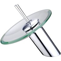 Einhand-Waschtischarmatur Mit Wasserfall, Chrom, Glas, 812-11 von R & G