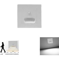 Quadratische Weisse Led-Stufenleuchte Mit Bewegungssensor, Kaltlicht 6000k von R & G