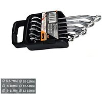 Set Mit 6 Doppelringschlüsseln 5,5 7 8 9 10 11 12 13 14 15 Mm von R & G