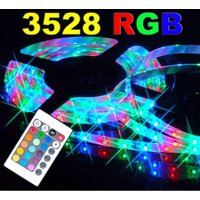 Smd 3528 Rgb Ip65 Led-Streifen 5 Meter Rolle Mit Netzteil Und Fernbedienung von R & G