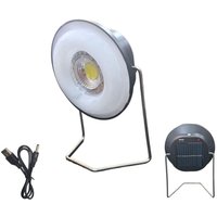 Tragbarer, Über Usb Wiederaufladbarer Led-Strahler Mit Solarpanel-Betrieb Für Camping von R & G