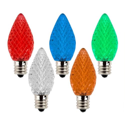R&RENXIA 25 stücke LED Ersatz Weihnachtsbirnen C7 E12 Sockel 110V 220V Kinderzimmer Outdoor Light Hochzeitsgruppe Dekoration,Rot R&RENXIA 25 stücke LED Ersatz Weihnachtsbirnen C7 E12 Sockel 110V 220V Kinderzimmer Outdoor Light Hochzeitsgruppe Dekoration,Rot von R&RENXIA