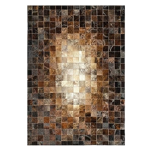 R&RENXIA Rindsleder-Teppich Patchwork Brasilianischer Echter Kuh-Leder Western-Dekor für Schlafzimmer, Wohnzimmer, Esszimmer, Küche, Büro - 150×210cm R&RENXIA Rindsleder-Teppich Patchwork Brasilianischer Echter Kuh-Leder Western-Dekor für Schlafzimmer, Wohnzimmer, Esszimmer, Küche, Büro - 150×210cm von R&RENXIA