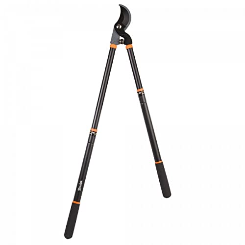 R.G. Astschere Bypass Baumschere Teleskop 61-95cm Hand Astschneider Strauchschere, Schwarz/Orange von R.G.