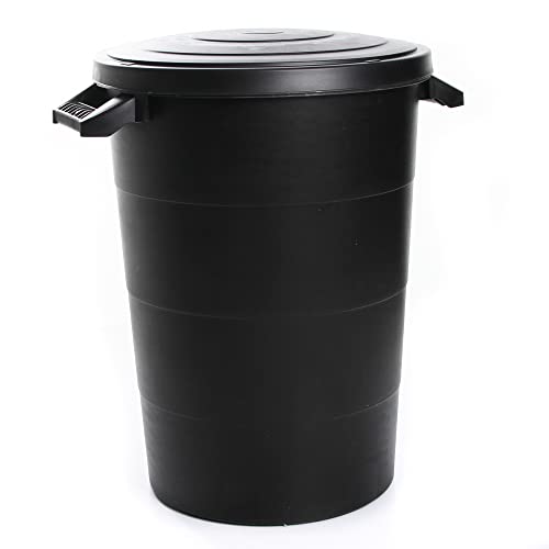 R.G. Gartenabfallbehälter Gartentonne Mülltonne Abfalltonne Universaltonne Regenwassertonne Regentonne 80L (Anthrazit) von R.G.