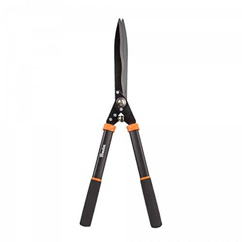 Heckenschere Hand Gartenschere Strauchschere Grasschere Wellenschliff Astschere Stahl Hecke (Schere Stahl Klinge 25cm) von R.G.