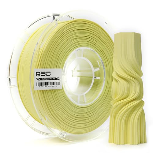 R3D PLA Matte Cream Yellow High Speed Filament 1.75mm 1KG, 3D Printer Filament for 30-600mm/s High-Speed Printing, Dimensional Accuracy +/- 0.02mm, 1kg Plastic Spool, Compatible with AMS R3D PLA Matte Cream Yellow High Speed Filament 1.75mm 1KG, 3D Printer Filament for 30-600mm/s High-Speed Printing, Dimensional Accuracy +/- 0.02mm, 1kg Plastic Spool, Compatible with AMS von R3D