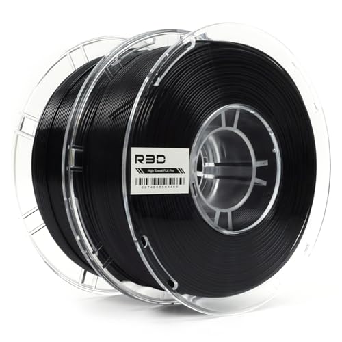 R3D 3D Drucker Filament 1.75mm 2KG High Speed 3D Drucker Filament für 30-600mm/s Hochgeschwindigkeitsdruck, Maßgenauigkeit +/- 0.02mm, 2kg Kunststoffspule, AMS kompatibel (Schwarz) R3D 3D Drucker Filament 1.75mm 2KG High Speed 3D Drucker Filament für 30-600mm/s Hochgeschwindigkeitsdruck, Maßgenauigkeit +/- 0.02mm, 2kg Kunststoffspule, AMS kompatibel (Schwarz) von R3D