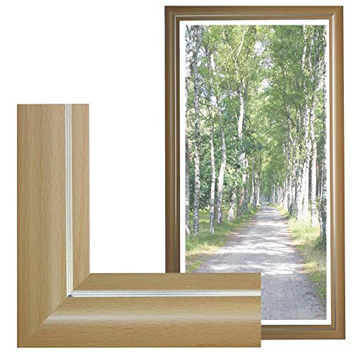 RAABEC Bilderrahmen für Größe 40x80cm, Farbe Buche, ideal für Malen nach Zahlen Bilder z.B. von Schipper, ohne Glas RAABEC Bilderrahmen für Größe 40x80cm, Farbe Buche, ideal für Malen nach Zahlen Bilder z.B. von Schipper, ohne Glas von RAABEC