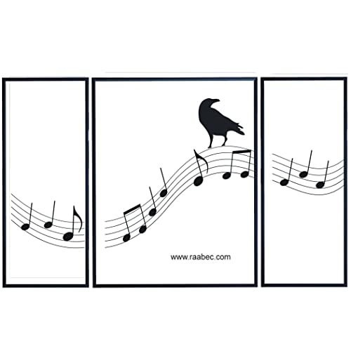 RAABEC Triptychon Aluminium Bilderrahmen, Farbe Schwarz, S0x80cm ideal für Malen nach Zahlen Bilder z.B. von Schipper oder Ravensburger, fertig montiert mit Rückwand, ohne Glas RAABEC Triptychon Aluminium Bilderrahmen, Farbe Schwarz, S0x80cm ideal für Malen nach Zahlen Bilder z.B. von Schipper oder Ravensburger, fertig montiert mit Rückwand, ohne Glas von RAABEC