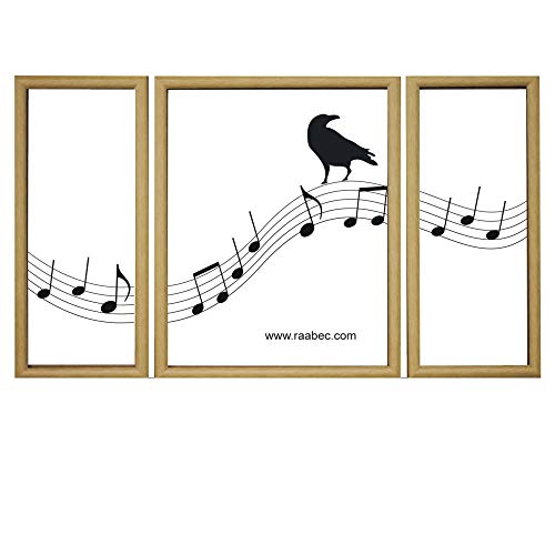 RAABEC Triptychon Bilderrahmen, Größe 50x80cm, Farbe Natur, ideal für Malen nach Zahlen Triptychon Bilder von Schipper oder Ravensburger RAABEC Triptychon Bilderrahmen, Größe 50x80cm, Farbe Natur, ideal für Malen nach Zahlen Triptychon Bilder von Schipper oder Ravensburger von RAABEC