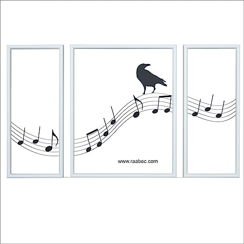 RAABEC Triptychon Bilderrahmen, Größe 50x80cm, Farbe Weiß, ideal für Malen nach Zahlen Triptychon Bilder von Schipper oder Ravensburger RAABEC Triptychon Bilderrahmen, Größe 50x80cm, Farbe Weiß, ideal für Malen nach Zahlen Triptychon Bilder von Schipper oder Ravensburger von RAABEC