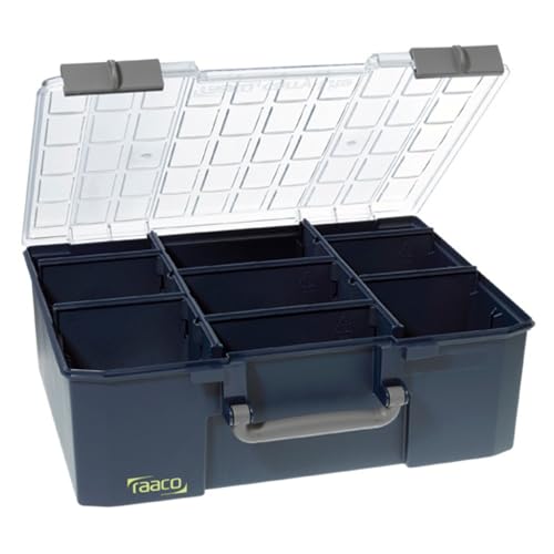 RAACO 138567 136341 Sortimentskoffer CarryLite 150-9, dunkelblau von Raaco