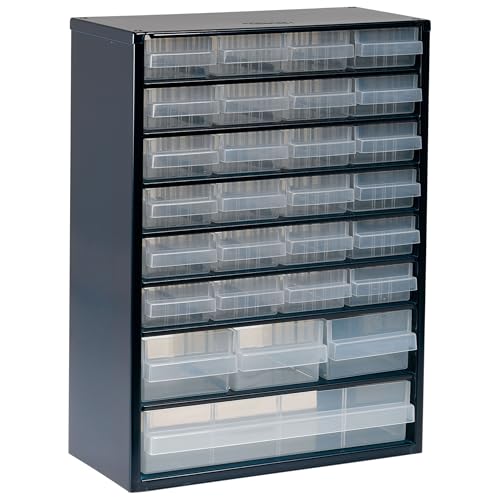 Raaco Kleinteilemagazin C9-28 mit 28 Schubladen, Tragkraft 26.4 kg, 15 x 30.6 x 41.7 cm, geeignet für Wandmontage, Schraubenregal für Kleinteile für Werkstatt Ordnungssystem Raaco Kleinteilemagazin C9-28 mit 28 Schubladen, Tragkraft 26.4 kg, 15 x 30.6 x 41.7 cm, geeignet für Wandmontage, Schraubenregal für Kleinteile für Werkstatt Ordnungssystem von Raaco