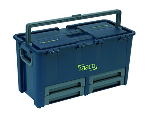 raaco 136624 Werkzeugkoffer Compact 62, dunkelblau von Raaco