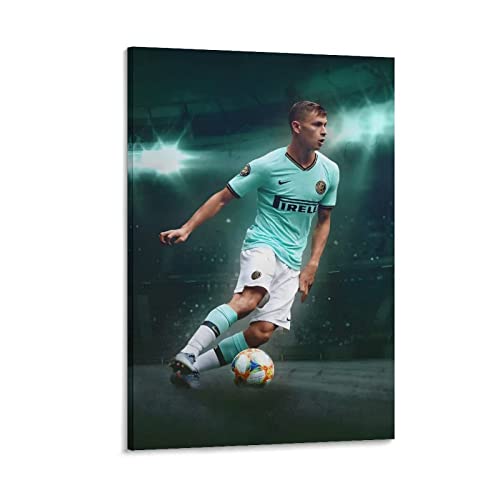 RAAMKA Kunstdruck Poster Senza Cornice Football Club Internazionale Milano Nicolo Barella Poster Arredamento Casa Arredamento Soggiorno Camera da letto 60X90cm von RAAMKA