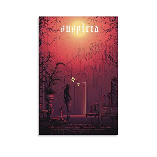 RAAMKA Leinwand Wandkunst Malerei Senza Cornice Suspiria Moviet Poster Arredamento Casa Decorativo Soggiorno Camera da letto 60X90cm von RAAMKA