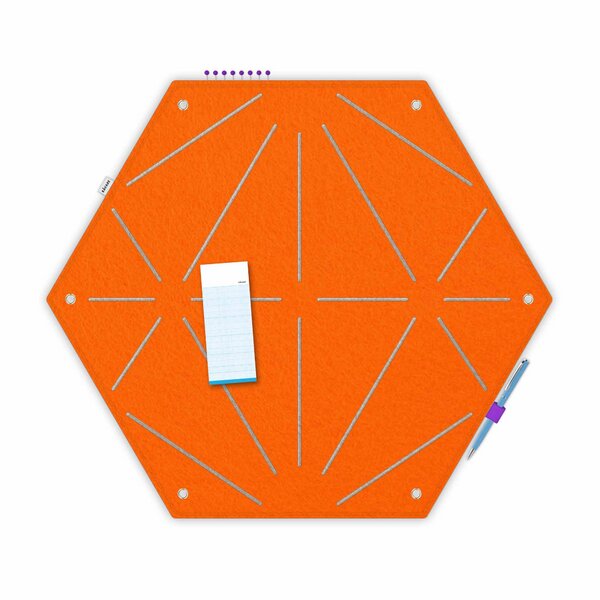 Hexagon-Pinnwand zum Stecken und Pinnen aus Filz, Memoboard mal anders von RÅVARE (HEX) von RÅVARE