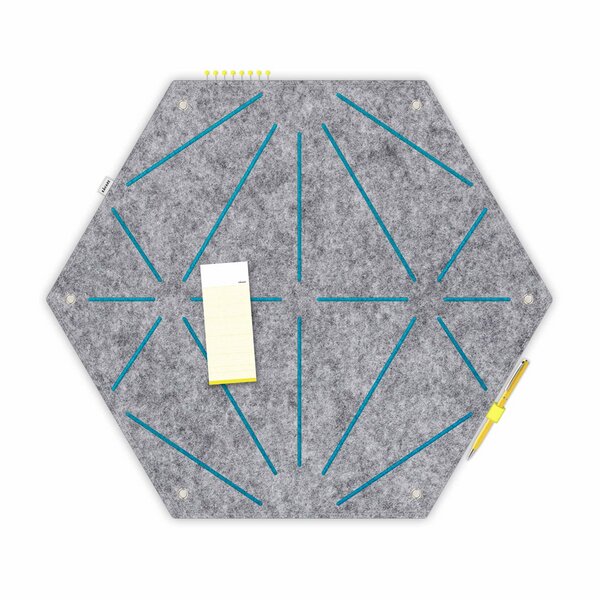 Hexagon-Pinnwand zum Stecken und Pinnen aus Filz, Memoboard mal anders von RÅVARE (HEX) von RÅVARE