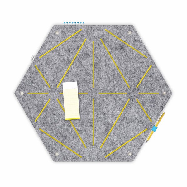 Hexagon-Pinnwand zum Stecken und Pinnen aus Filz, Memoboard mal anders von RÅVARE (HEX) von RÅVARE