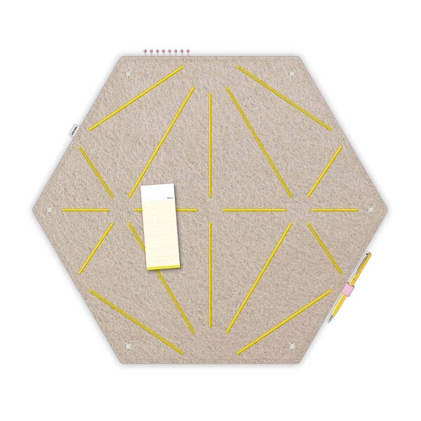 Hexagon-Pinnwand zum Stecken und Pinnen aus Filz, Memoboard mal anders von RÅVARE (HEX) von RÅVARE