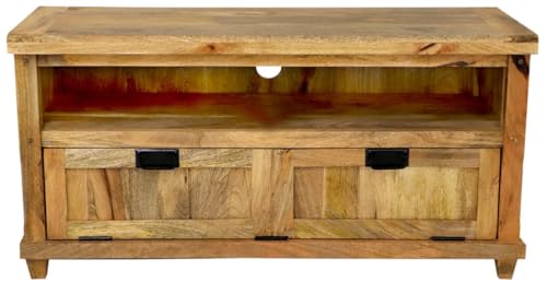 Fernsehtisch Devi 120x60x45 aus Mangoholz Fernsehtisch Devi 120x60x45 aus Mangoholz von RAAVI