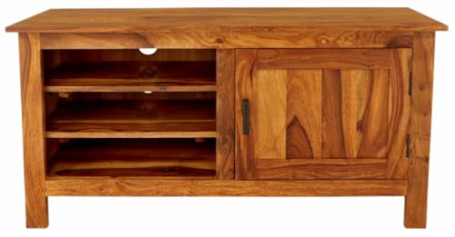 Fernsehtisch Rami 120x60x45 aus indischem Sheesham-Massivholz von RAAVI