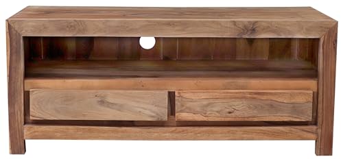 Fernsehtisch Tara 120x50x45 aus indischem Sheesham-Holz von RAAVI