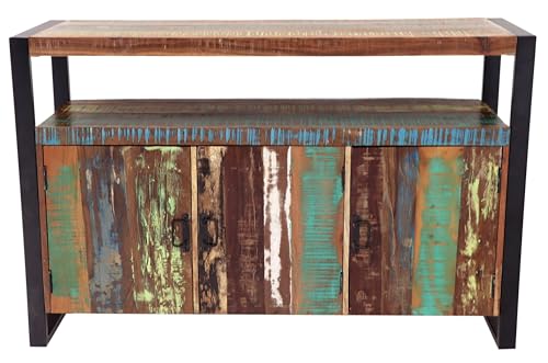 Kommode Retro 140x90x45 aus recyceltem Mangoholz von RAAVI