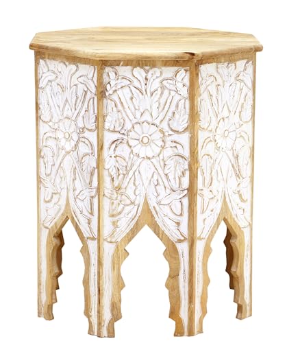 RAAVI Beistelltisch Sita 50x60x50 aus indischem Mango-Massivholz von RAAVI