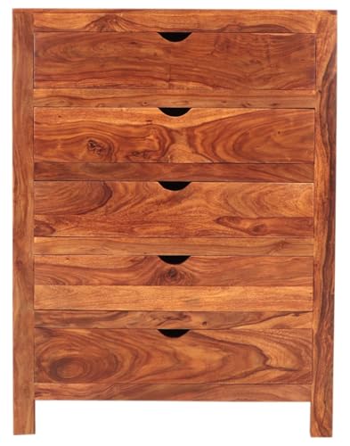 RAAVI Kommode Amba 90x120x45 aus indischem Sheesham-Massivholz von RAAVI