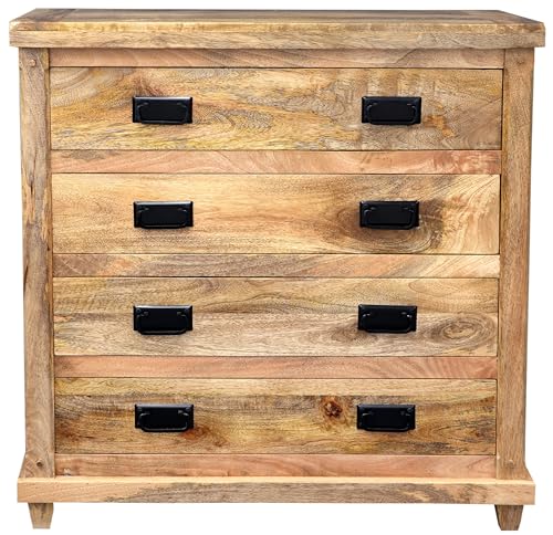 RAAVI Kommode Devi 90x90x45 aus Mangoholz von RAAVI