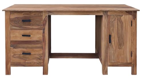 Schreibtisch Rami 160x76x80 aus indischem Sheesham-Massivholz von RAAVI