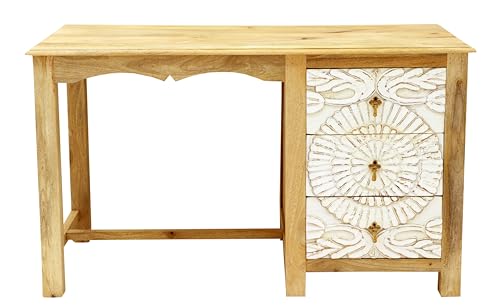 Schreibtisch Sita 130x76x70 aus Mangoholz von RAAVI