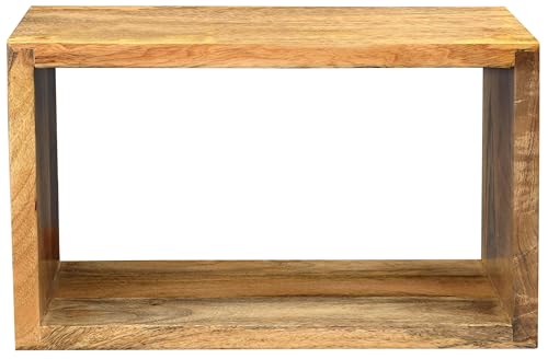 Wandregal Devi 50x30x22 aus Mangoholz von RAAVI