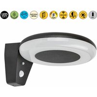 77010 Wandleuchte certovo schwarz led 4W IP44 4000K B:22cm H:10cm Ø18.5cm 3-stufen dimmbar - Rabalux von RABALUX