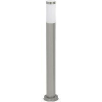 8264 Stehleuchte Inox torch aus Metall Kunststoff edelstahlfarben/ weiß Ø11cm B:12,6cm H:65cm IP44 - Rabalux von RABALUX