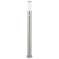 8268 Stehleuchte Inox torch aus Metall Kunststoff edelstahlfarben/ weiß Ø11cm B:12,6cm H:110cm mit Sensor IP44 - Rabalux von RABALUX