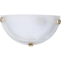 Badezimmer-Wandleuchte, Halbdecke, E27, weißes Alabasterglas, Alabastro 3001, Rabalux Badezimmer-Wandleuchte, Halbdecke, E27, weißes Alabasterglas, Alabastro 3001, Rabalux von RABALUX